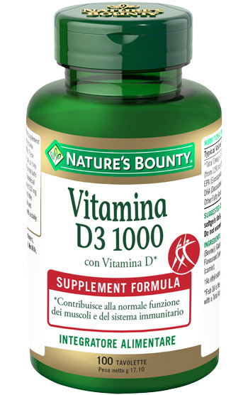 VITAMINA D3/1000 100 TAVOLETTE - Farmadillo