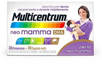 MULTICENTRUM NEO MAMMA DHA 30 COMPRESSE + 30 CAPSULE MOLLI - Farmadillo
