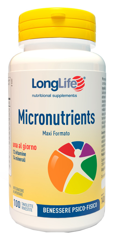 LONGLIFE MICRONUTRIENTS 100 TAVOLETTE RIVESTITE - Farmadillo