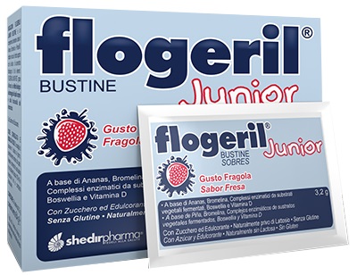 FLOGERIL JUNIOR FRAGOLA 20 BUSTINE - Farmadillo