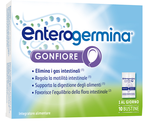 ENTEROGERMINA GONFIORE 10 BUSTINE BIPARTITE - Farmadillo