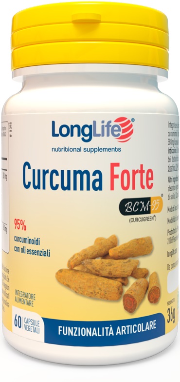 LONGLIFE CURCUMA FORTE 60 CAPSULE VEGETALI - Farmadillo