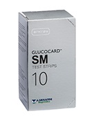 TEST STRIPS PER MISURAZIONE GLICEMIA GLUCOCARD SM 10 PEZZI - Farmadillo
