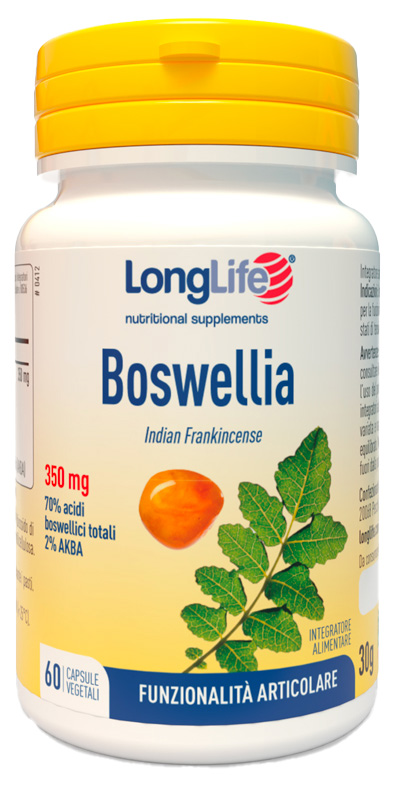 LONGLIFE BOSWELLIA 60 CAPSULE VEGETALI - Farmadillo