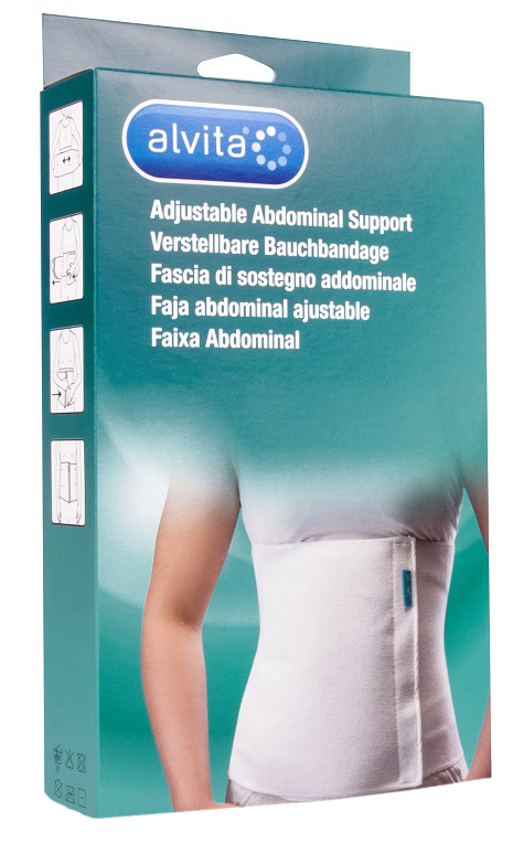 ALVITA FASCIA ADDOMINALE MISURA 1 CIRCONFERENZA 75-95 CM - Farmadillo