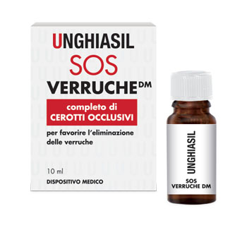 DISPOSITIVO MEDICO PER VERRUCHE IN FLACONE CON PENNELLINO 10 ML + 9 CEROTTI COPRIVERRUCA - Farmadillo