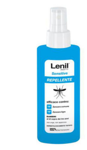 LENIL INSETTI SENSITIVE EMULSIONE ANTIZANZARA IN FLACONE + POMPA DISPENSER 100 ML - Farmadillo