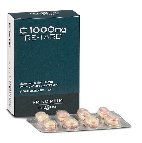 PRINCIPIUM C 1000 MG TRE-TARD 24 COMPRESSE A TRE STRATI - Farmadillo