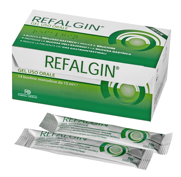 REFALGIN GEL OROSOLUBILE ANTIREFLUSSO 14 BUSTINE 15 ML - Farmadillo