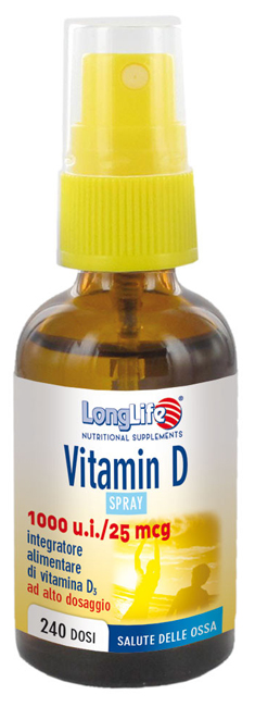 LONGLIFE VITAMIN D 1000UI SPRAY 30 ML - Farmadillo