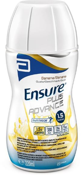 ENSURE PLUS ADVANCE BANANA 4 BOTTIGLIE DA 220 ML - Farmadillo