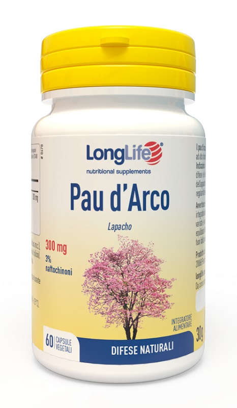 LONGLIFE PAU D'ARCO 60 CAPSULE VEGETALI - Farmadillo