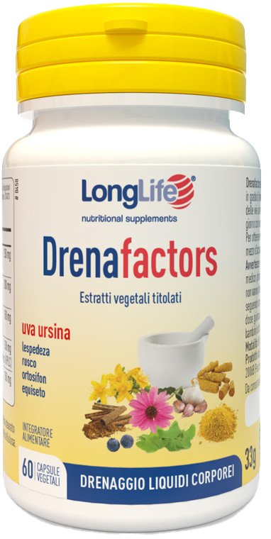 LONGLIFE DRENAFACTORS 60 CAPSULE - Farmadillo