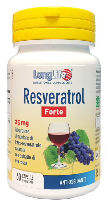 LONGLIFE RESVERATROL FORTE 60 CAPSULE - Farmadillo
