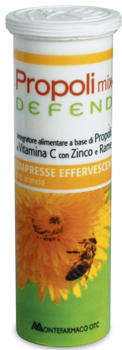 PROPOLI MIX DEFEND 10 COMPRESSE EFFERVESCENTI GUSTO ARANCIA - Farmadillo