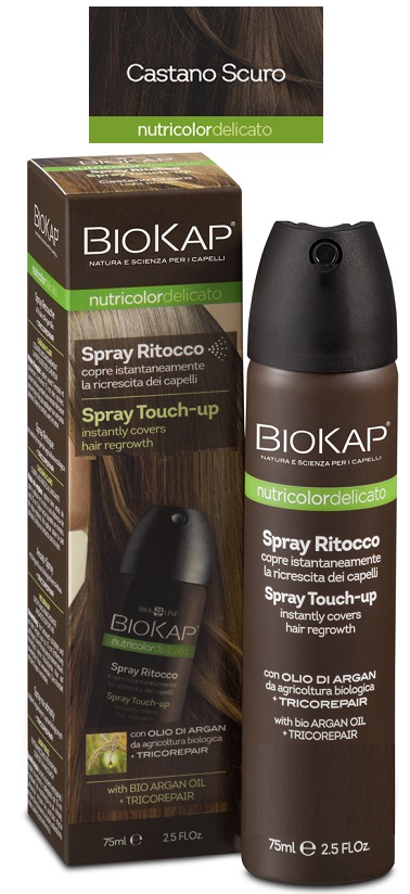 BIOS LINE BIOKAP NUTRIDEL SPRAY RITOCCO CASTANO SCURO 75 ML - Farmadillo