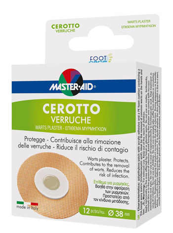 CEROTTO VERRUCHE MASTER-AID FOOTCARE 38 MM 12 PEZZI E3 - Farmadillo