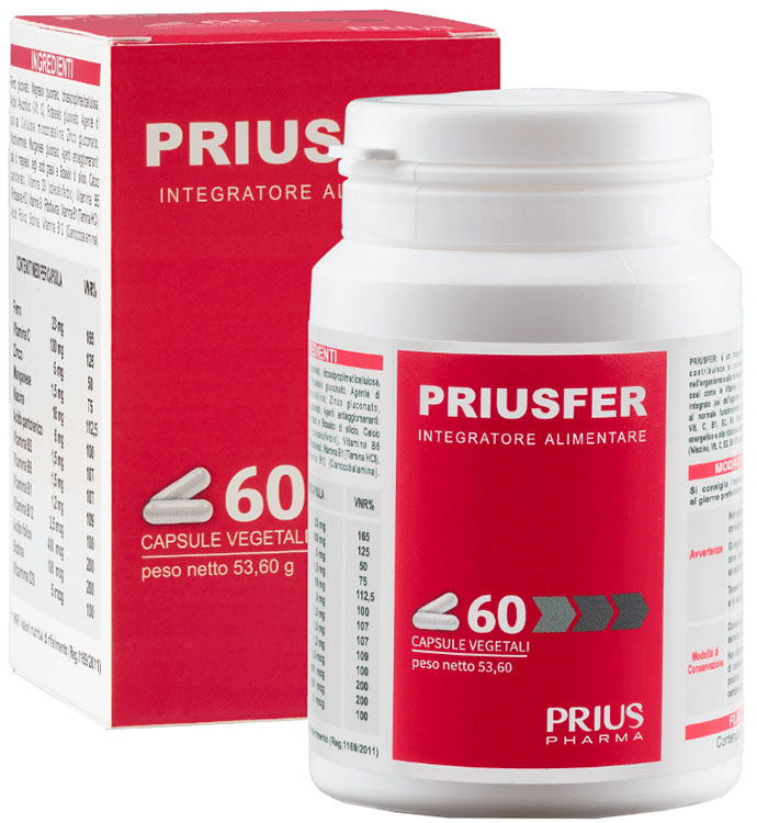 PRIUSFER 60 CAPSULE - Farmadillo