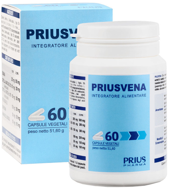 PRIUSVENA 60 CAPSULE - Farmadillo