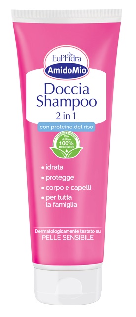 EUPHIDRA AMIDOMIO DOCCIA SHAMPOO 2 IN 1 250 ML - Farmadillo