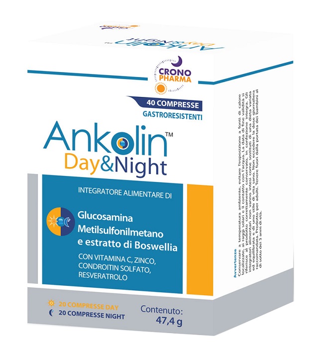 ANKOLIN DAY&NIGHT 20 COMPRESSE GASTRORESISTENTI DAY + 20 COMPRESSE GASTRORESISTENTI NIGHT - Farmadillo