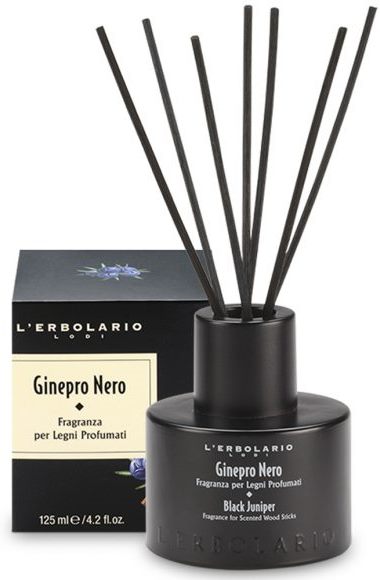 GINEPRO NERO FRAGRANZA LEGNI PROFUMATI CON BASTONCINI 125 ML - Farmadillo