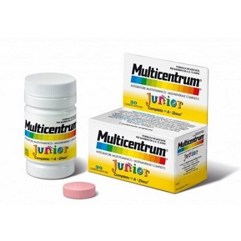 MULTICENTRUM JUNIOR 30 COMPRESSE - Farmadillo