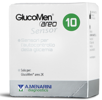 STRISCE GLUCOMEN AREO SENSOR PER ANALISI DEL GLUCOSIO 10 PEZZI - Farmadillo