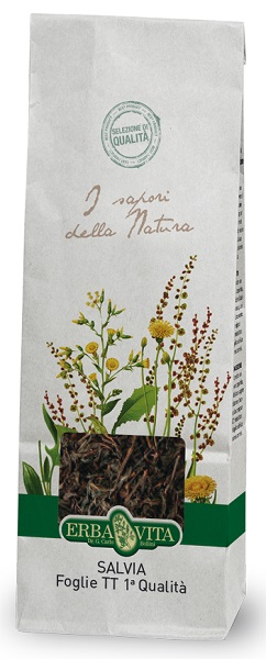 SALVIA TAGLIO TISANA PRIMA QUALITA' FOGLIE 100 G - Farmadillo