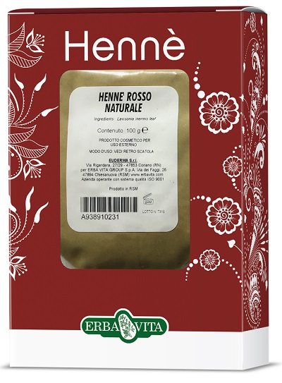 HENNE COLORANTE CAPELLI ROSSO NATURALE 100 G - Farmadillo