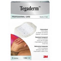 TEGADERM MEDICAZIONE IMPERMEABILE TRASPARENTE 5 PEZZI 6X7 CM - Farmadillo