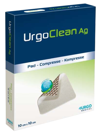MEDICAZIONE TNT ASSORBENTE GELIFICANTE URGOCLEAN AG/SILVER 10X10CM 5 PEZZI - Farmadillo