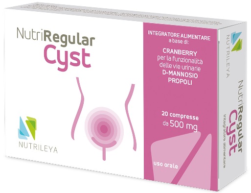 NUTRIREGULAR CYST 20 CAPSULE 500 MG - Farmadillo