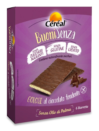 CEREAL BUONI SENZA GOLOSI CIOCCOLATO FONDENTE 6 X 17 G - Farmadillo