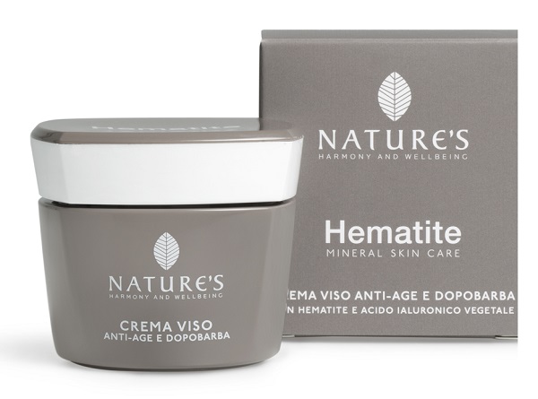 NATURE'S HEMATITE CREMA VISO ANTIAGE DOPOBARBA 50 ML - Farmadillo