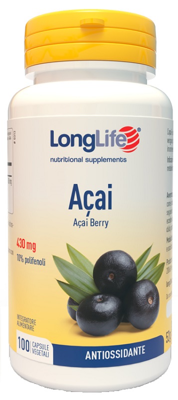 LONGLIFE ACAI 100 CAPSULE VEGETALI - Farmadillo