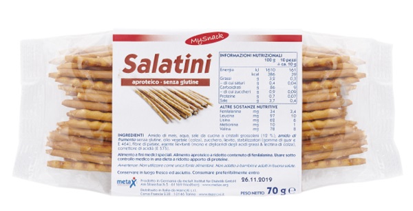 MY SNACK SALATINI 70 G - Farmadillo