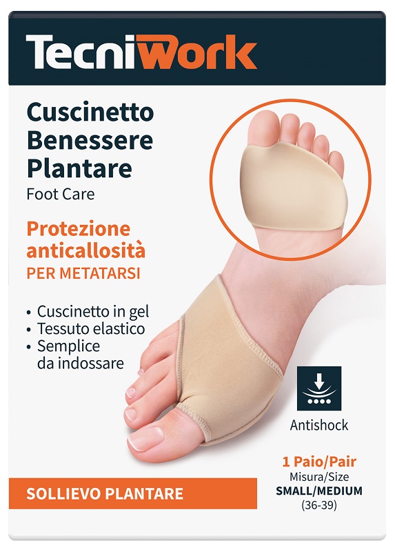 BENESSERE PLANTARE CUSCINETTO SMALL/MEDIUM 1 PAIO - Farmadillo