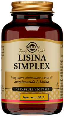 LISINA SIMPLEX 50 CAPSULE VEGETALI - Farmadillo
