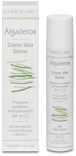 ALGADETOX CREMA VISO GIORNO PROTEZIONE QUOTIDIANA ANTINQUINAMENTO SPF15 50 ML - Farmadillo