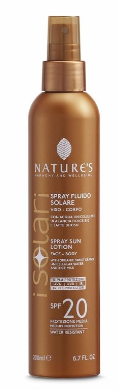 NATURE'S I SOLARI SPRAY FLUIDO SPF20 200 ML - Farmadillo
