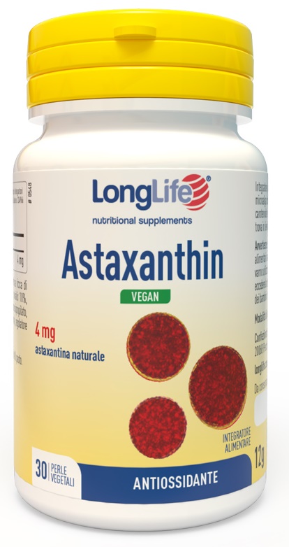 LONGLIFE ASTAXANTHIN 30 PERLE VEGETALI - Farmadillo
