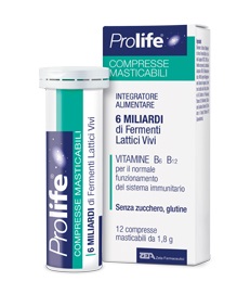 PROLIFE COMPRESSE MASTICABILI INTEGRATORE ALIMENTARE IN TUBETTO CON ASTUCCIO - Farmadillo