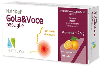 NUTRIDEF GOLA & VOCE ARANCIA 20 PASTIGLIE - Farmadillo