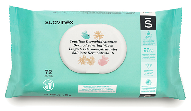 SUAVINEX SALVIETTE DERMOIDRATANTI 72 PEZZI - Farmadillo