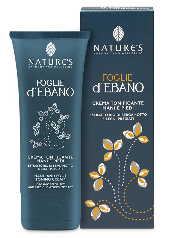NATURE'S FOGLIE D'EBANO CREMA TONIFICANTE MANI E PIEDI 75 ML - Farmadillo