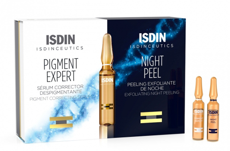 ISDINCEUTICS ROUTINE ANTIMACCHIE ISDINCEUTICS PIGMENT EXPERT 10 FIALE GIORNO + ISDINCEUTICS NIGHT PEEL 10 FIALE NOTTE - Farmadillo