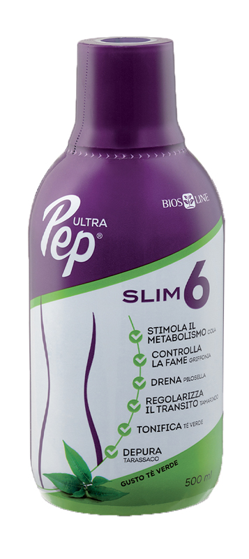 ULTRA PEP SLIM 6 TE' VERDE 500 ML BIOSLINE - Farmadillo