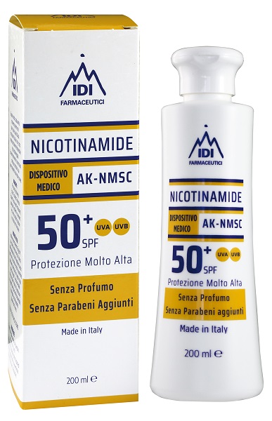NICOTINAMIDE AK-NMSC 50+SPF PROTEZIONE MOLTO ALTA 200 ML - Farmadillo
