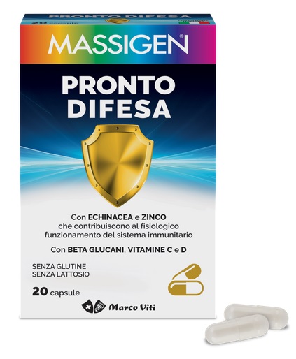 MASSIGEN PRONTO DIFESA 20 CAPSULE - Farmadillo
